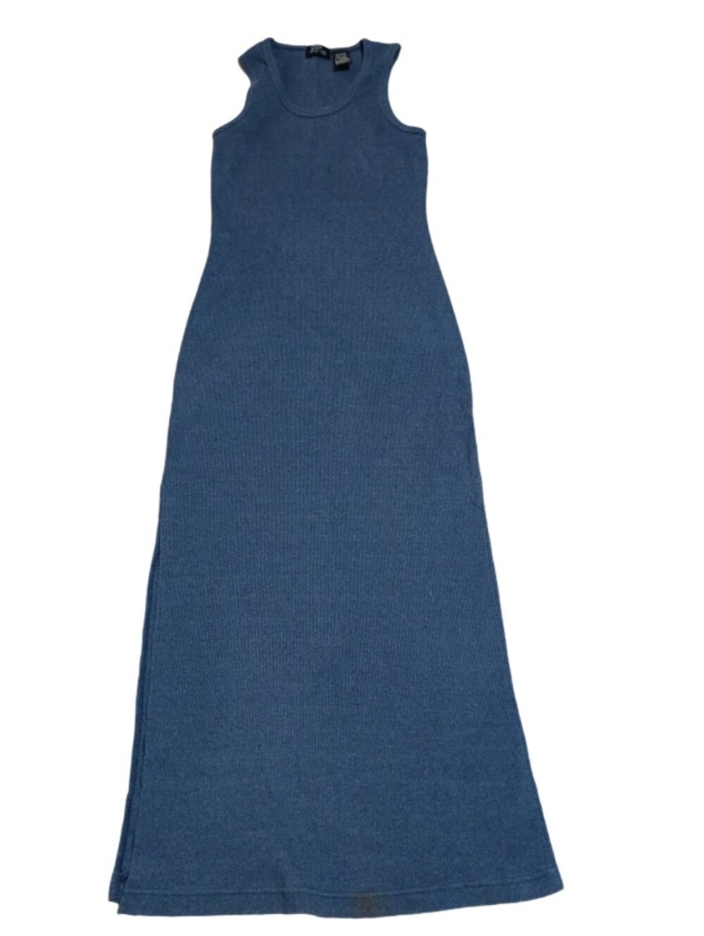 One Step Up Sleeveless Blue Knit Maxi Dress - Brand One Step Ahead Y2k